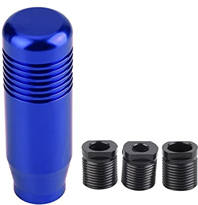 Akozon Knob de Cambio de Marchas, Alerón de Aleación de Aluminio, Diseño Ergonómico, 8.5cm, Compatible con, Estilo Moderno y Elegante(Azul)