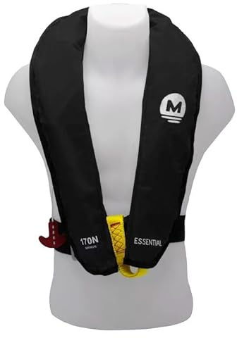 chaleco salvavidas inflable manual 170n essential negro - orangemarine