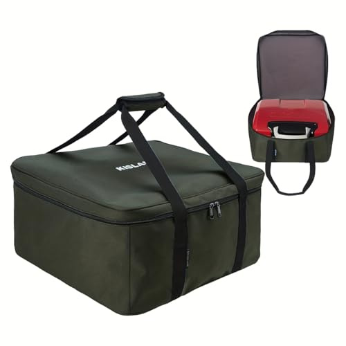 KISLANE Grill-Tragetasche, kompatibel mit Cuisinart CGG-180T (Grau) | Gepolsterte Tasche passt auf die meisten tragbaren Tischgrills. Tragegriffe für Camping und Heckklappe