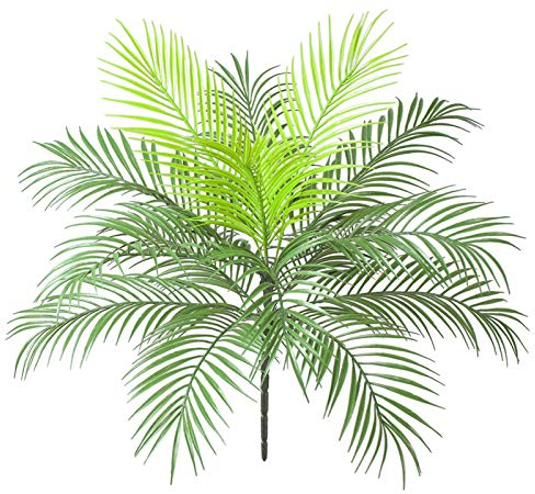 AIVORIUY Künstliche Palmblätter Busch Faux Tropische Pflanze Blätter Grün Gefälschte Palm Pflanze Kunststoff Palme 63 cm Groß für Blumenarrangement Dschungel Party Palmblatt Dekorationen