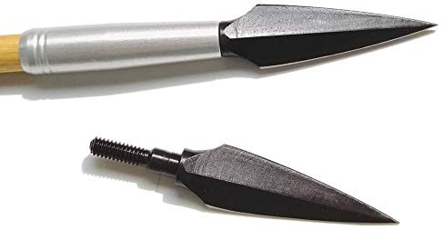 SHARROW 12 Stück Bogenschießen Pfeilspitzen Jagdspitzen Traditionelle Jagd Broadheads Jagdpunkte Metallpfeilspitzen für Armbrust Compound Recurve Bogen (Typ 3)