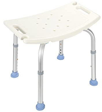 Ikodm - Sgabello da doccia, sedile da bagno, altezza regolabile, supporto per la doccia, robusto e antiscivolo, per anziani e donne in gravidanza e disabili, portata massima 140 kg