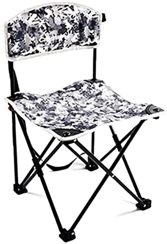 Campingstuhl Faltbar Angelstuhl Klappbar Klappbarer Rückenlehnen-Stuhl, Leichter, Tragbarer, Kleiner Hocker, Gepolsterter Sitz Für Camping-Gartenausflüge Klappstühle Camping Stuhl (Color : B)
