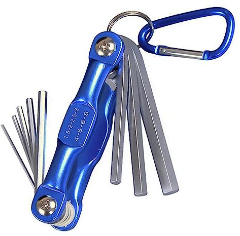 Gelishan Folding Allen Hex Keys Hexagon Screwdriver Allen Key Set Folding Hex Key SetSet for Bikes Automobile Machinery Repair (Small Hexagonal Screwdriver)