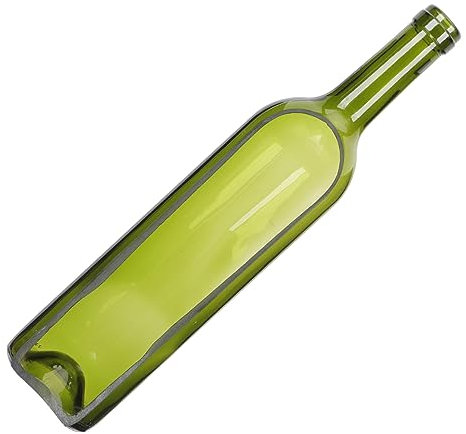 CIYODO Floating Wine Bottle Tray Molecular Gastronomy Pasta Serving Tray Glass Salad Storage Plate for Dinner Parties and Restaurant Tableware