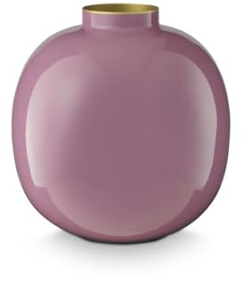 Pip Studio Metall Vase Violett 23cm