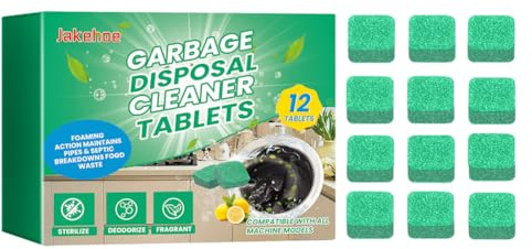 Kexpery 12 x Müllentsorgungsreiniger, Deodoriertabletten, leistungsstarker Abflussreiniger und Deodorierer, Tiefenreinigung, Schaum, Spülbeckenentsorgung, Lufterfrischer, Küchenabflussreinigung,