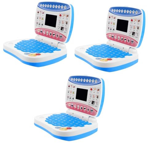 ibasenice 4pcs Boy Girl's Laptop Learning Toy Computer for Toddlers Years Old Toy Laptop for Boys and Girls