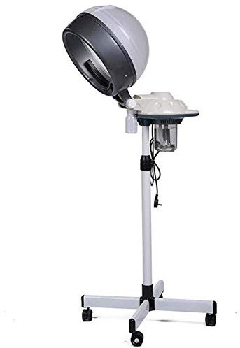 DUIRHNFV Vaporizador de Pelo de salón de pie de 650w, procesador de Color de secador de Pelo para Tratamiento de Cabello Herramientas de SPA de Peluquero Base de Piso rodante/pie de Hierro