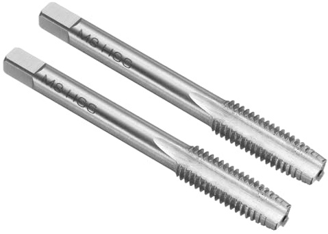QUARKZMAN 2 Stück Hand Gewindebohrer Set, M8x1 25 Metrisch (M2) (VB) | Gewindeschneider, Rechtshänder HSS6542, Geradnut-Vorschneider