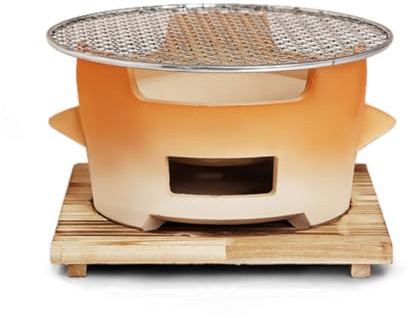 Petit réchaud de Camping à Charbon de Bois pour 1 à 5 Personnes, réchaud de Barbecue en poterie, réchaud de Gril en Argile Vintage, réchaud en Argile Porta