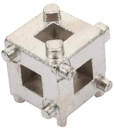 BUGUUYO Outil Cube de Repousse-Piston pour Étrier de Frein Arrière | Acier au Carbone Argenté, Usage Simple pour Remplacement des Plaquettes, Compatible Étriers et Piston