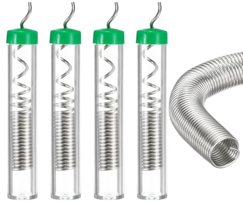 QUARKZMAN 4 Stk Lötzinn Mit Kolophoniumkern 2mm Durchmesser Bleifreies Lötzinn Flussmitteldraht 10g Jede Tragbare Flussmittel Zinndraht Rohs Für Elektrisches Löten Leiterplatten DIY