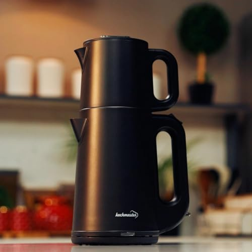 KOCHMASTER Dem Söleni Teemaschine, 2L + 1L, 1800W, Edelstahl, mit Warmhaltefunktion, Elektrischer Teekocher