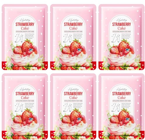 6 Paar Fußmaske, Feuchtigkeitsspendende Fussmaske Socken, Cracked Haut fußmaske Socken, Foot Mask für Trockene und Rissige Füße, Anti-Hornhaut Socken, Tägliche Fußpflege für Männer und Frauen
