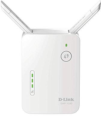 D-Link DAP-1330 - Repetidor WiFi / amplificador de red WiFi N300 (1 puerto LAN Ethernet RJ-45 10/100Mbps, 2 antenas externas abatibles, punto de acceso WiFi, 802.11b/g/n, WPS, indicador LED de señal)