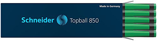Schneider Topball 850 Tintenroller-Ersatzminen, Grün, 10 Stück