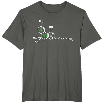 420 THC Marihuana Cannabis Kiffer Gras Raucher T-Shirt
