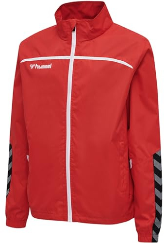 hummel Autentisk träningsjacka för män – Sportjacka och löparjacka med fickor – perfekt för sport och jogging – vattenavvisande och ventilerande – tillverkad av 100% polyester