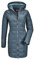 Killtec Damen Skane Wmn Quiltet Prk Parka In Daunenoptik Mit Abzippbarer Kapuze, Blau/Grün, 42 EU