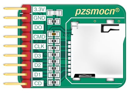 pzsmocn Steckplatzmodule Für Micro-SD/TF-Speicherkartenleser (2 Stück) Sind Mit Raspberry Pi und Arduino-Karten Kompatibel. Geeignet Für Smart Home, Roboter, Bürounterricht, 3D-Drucker Usw.