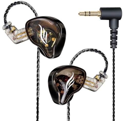 enya Kabelgebundene Monitor-Kopfhörer, NEXG2 & SONIC Universal – Gitarren-Headset-Zubehör für Live-Streaming, KTV, In-Ear-Aufnahme (EMH-02), Schwarz, Standard
