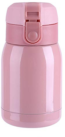Edelstahl Thermosflasche, 200ml Vakuum-Isolierflasche für Heiße und Kalte Getränke, 6,5 x 13 cm, für Schule, Büro, Fitness, Reisen