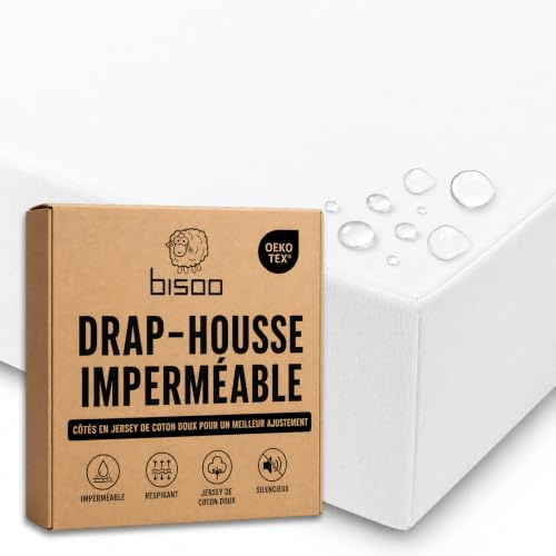Bisoo Lenzuolo Magico 60x125 Bianco Lenzuolo con Angoli per Culla Maxiculla | Lenzuolo e Coprimaterasso in Un Pezzo, Risparmio, Impermeabile, Traspirante, Silenzioso, Cotone Jersey Oeko-Tex