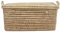 Home Maison - Baúl de almacenamiento para hoja de palmera, 20 x 40 x 20 cm, diseño marroquí, color natural
