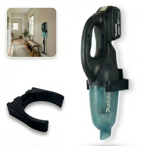 R-Satz Shop Staubsauger Wand Halterung passend für Makita DCL Serie - DCL Akku Sauger Wandhalterung - Halter in Schwarz