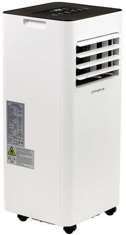 Climative Mobile Klimaanlage 9000 BTU WiFi Tuya Smart Klimaanlage Mobil mit Abluftschlauch Mini 2,6 kW 3-in-1 Portable Air Conditioner 26 m² Fensterabdichtung