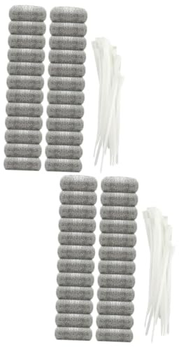 FOYTOKI 48pcs Washing Machine Mesh Filter Bag Cable Ties for Laundry Bags House Cleaning Tools for Washing Machines