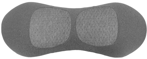 Nurnesy Memory Foam Lumbar Support Pillow - Breathable Lower Back Cushion with Removable Cover for Comfort While Sleeping and Relaxing (Grey)