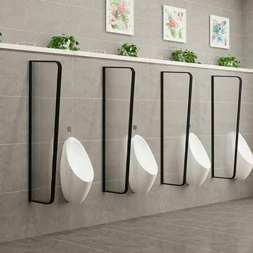 Urinal-Trennwand mit Edelstahlrahmen, für Herren, Toilette, Hotels, Bars und Restaurants