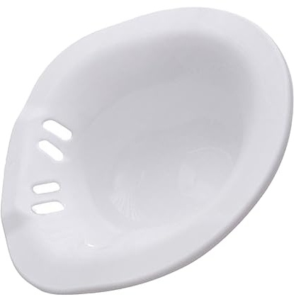 HOMOCONO Sitzbad Kunststoff Faltbar Mit Kurvendesign Für Toilettensitz Geruchsneutral Platzsparend Hygienisch Für Wochenbettpflege Und Senioren