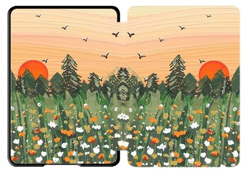 GUKSRASO Hülle für Kindle Voyage E-Reader 2014, Robustes Gehäuse aus PU-Material mit Automatischer Schlaf-/Wachfunktion (Modellnummer: NM460GZ)