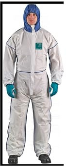 Ansell AlphaTec 1800 Comfort Modell 195 Weiß Chemikalienoverall XL