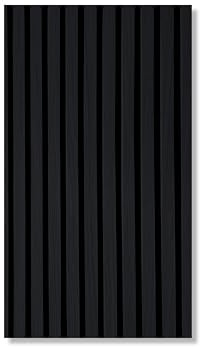 Akustikpaneele AURA Core Black Oak 240x60cm | Wandpaneele Holzoptik dunkel | Filz Wandpanel | acoustic wall panel | Schallschutz Wand | 1 Stück | 1,44 m²