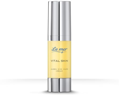 La mer Vital Skin Augencreme, gegen Pigment- & Altersflecken, ohne Parfum | Q10 schützt vor oxidativem Stress; Feuchtigkeitsspendende Anti-Age Pflege; Straffend, aufhellend und antioxidativ