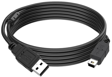 Extra Long 3M Charger Cable for PS3 Controller, Mini USB Data Charging Cable with Magnetic Ring for PS3 Console/PS3 Slim/PS Move Controllers GoPro,HD,Dash Cam,MP3 Player Digital Cameras, 10Ft