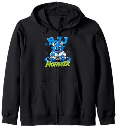Jiu Jitsu Monster, BJJ Monster, Kid Grappling Felpa con Cappuccio