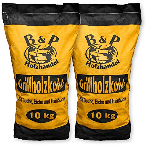 2 x 10kg Sack Holzkohle (1,54€/kg)