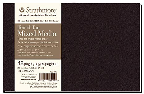 Strathmore Hardcover Art Journal Toned Tan Mixed Media 8.5x5.5 Toned Tan