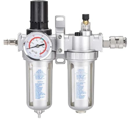 Luft vattenavskiljare, 1/4 '' oljeseparator filter, 1MMA luftreglerande filter, olja vatten regulator tryck, kan användas i luftkompressorer