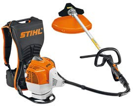 Stihl BÜRSTENSCHNEIDER FR 410C-E. 41.6CC, 2.0KW / 2.7CV, 10.8KG. FÜR DAS SPRINGEN AUF SCHWIERIGEN PRAKTISCHEN LÄNDERN.