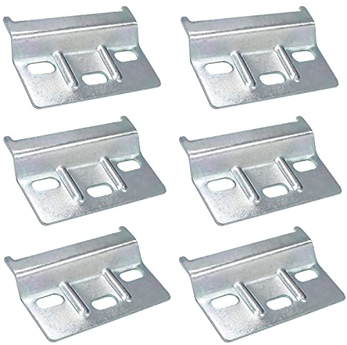 GIAK Professionale Piastra supporto Piastra di Supporto Lunghezza 60 mm Acciaio zincato molto stabile Armadio-rail con Stacco di sicurezza per Pensile 6 Stück