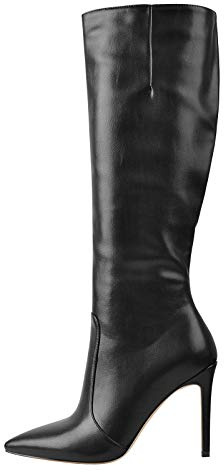 Only maker Damen Klassische Stiefel Spitze Kniehohe High Heels Stiletto Boots