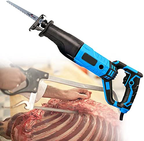 220V Elektrisk sabelsåg med variabel hastighet,Elektrisk handsåg köttklipparkit,Elektrisk slaktarbenssåg,Sladdlös universalsåg,1050w