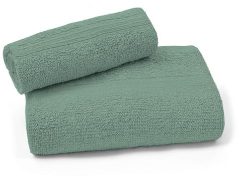 LEONARDO HOME - set di asciugamanI 1+1, 450 gsm, composizione set viso 50x100+ ospite 40x60, certificato OEKO-TEX, massimo comfort e morbidezza.