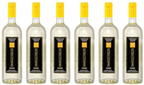 Imiglykos weiß Cavino 6x 0,75l Flasche | Lieblicher Weißwein aus Griechenland | 12% Vol. | + 20ml Jassas Olivenöl